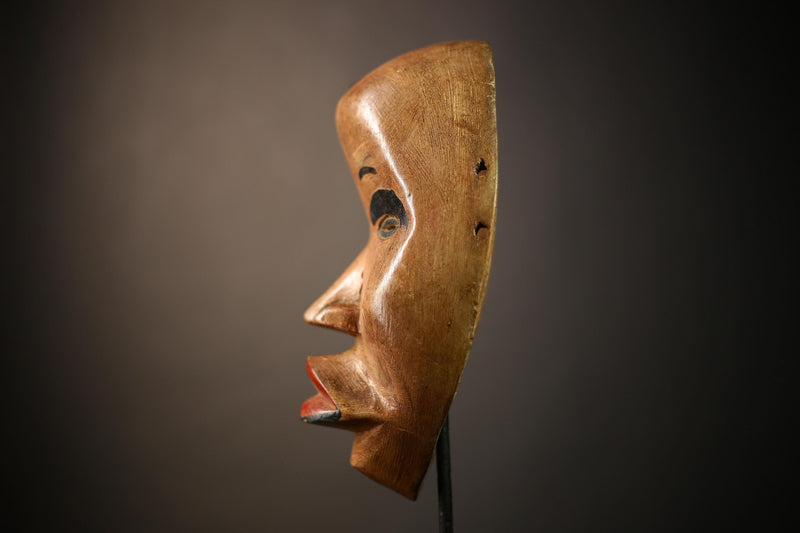 African Antique Dan Mask | Handcrafted Wall Hanging | Ethnic Home Decor | Unique Art Collectible | Cultural Gift Idea for Home-G4614