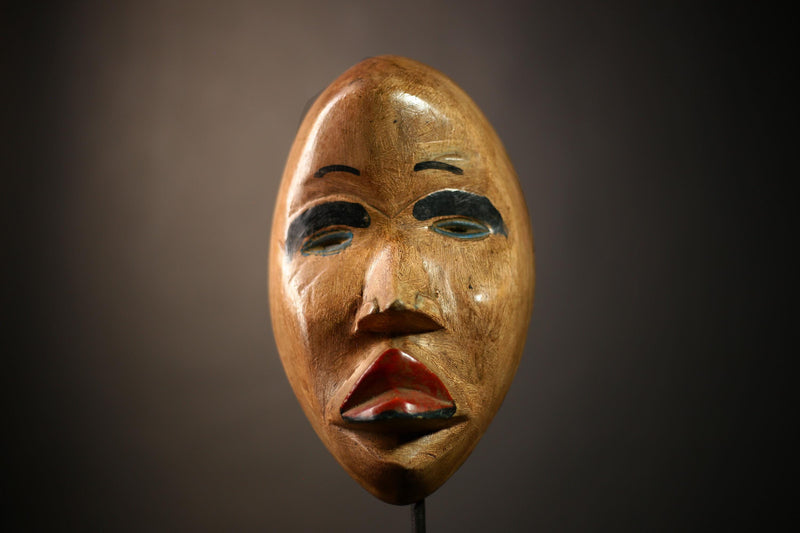 African Antique Dan Mask | Handcrafted Wall Hanging | Ethnic Home Decor | Unique Art Collectible | Cultural Gift Idea for Home-G4614