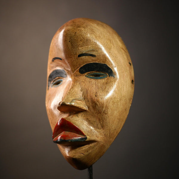 African Antique Dan Mask | Handcrafted Wall Hanging | Ethnic Home Decor | Unique Art Collectible | Cultural Gift Idea for Home-G4614