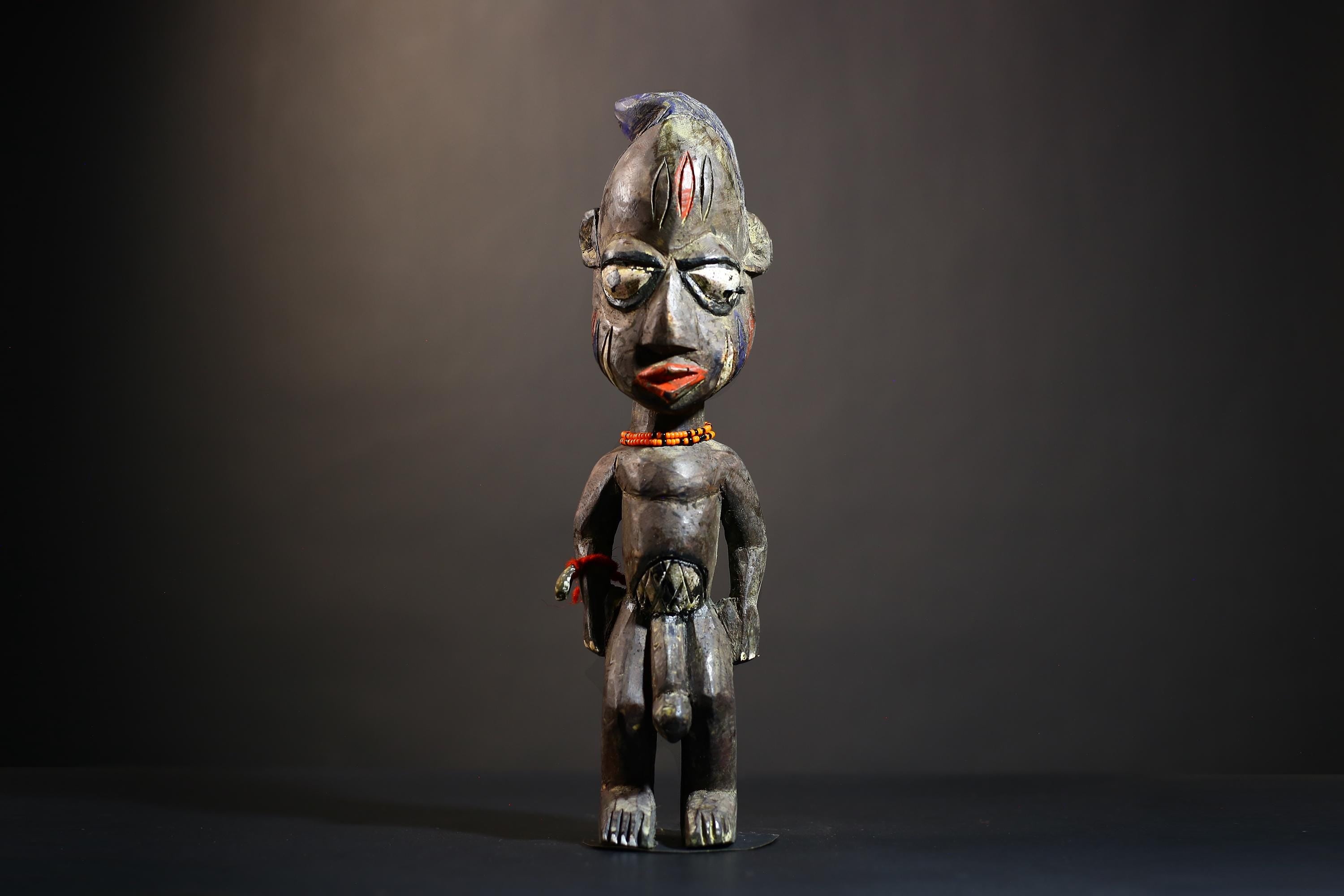 African Yoruba Ibeji Twin Figure | Saki Oyo Style Art | Unique Collectible Statue | Cultural Decor for Home or Gallery-G4770