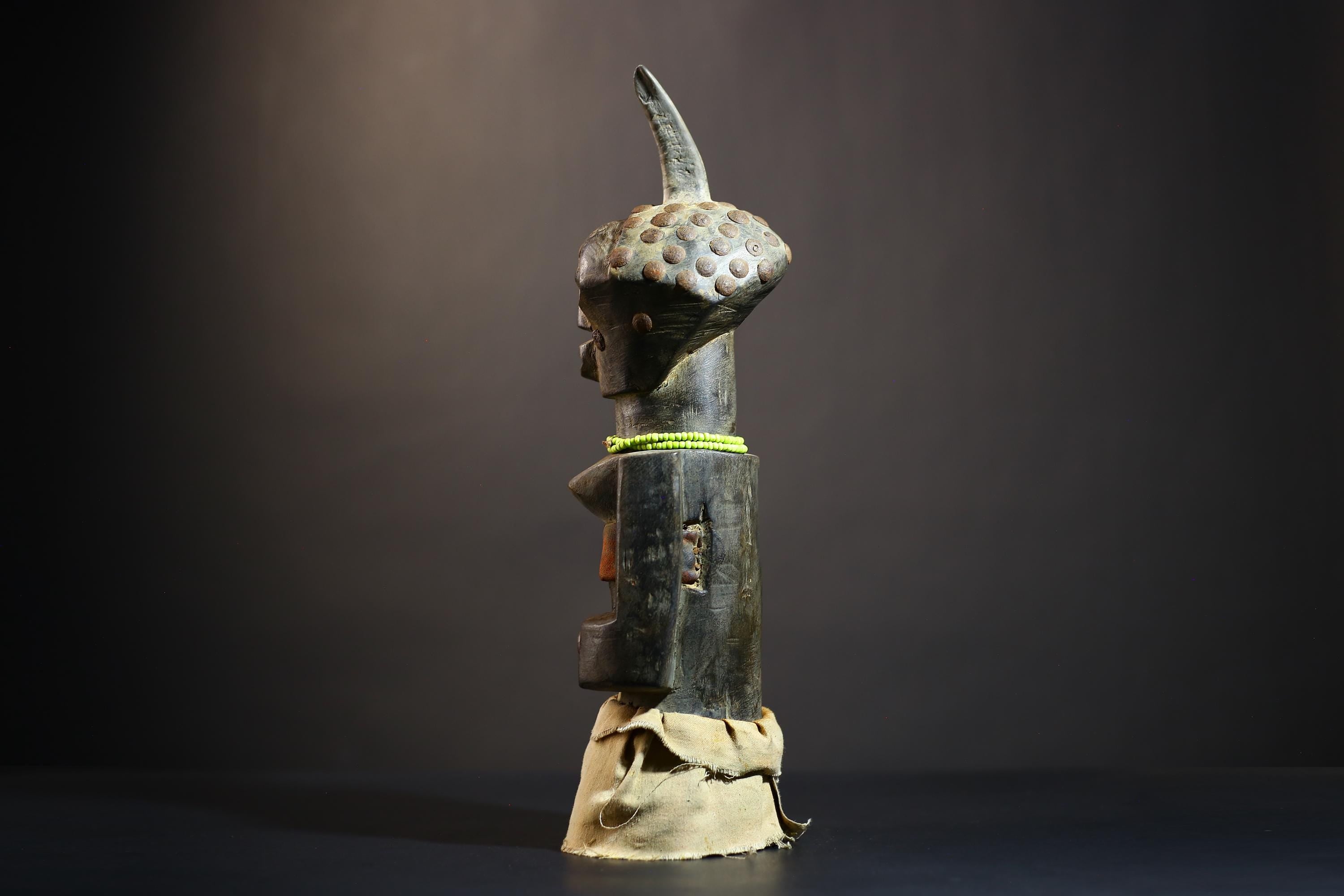 African Songye Kifwebe Figure | Tribal Art from Congo & Zambia | Unique Handcrafted Decor | Ethnic Cultural Collectible -G4769