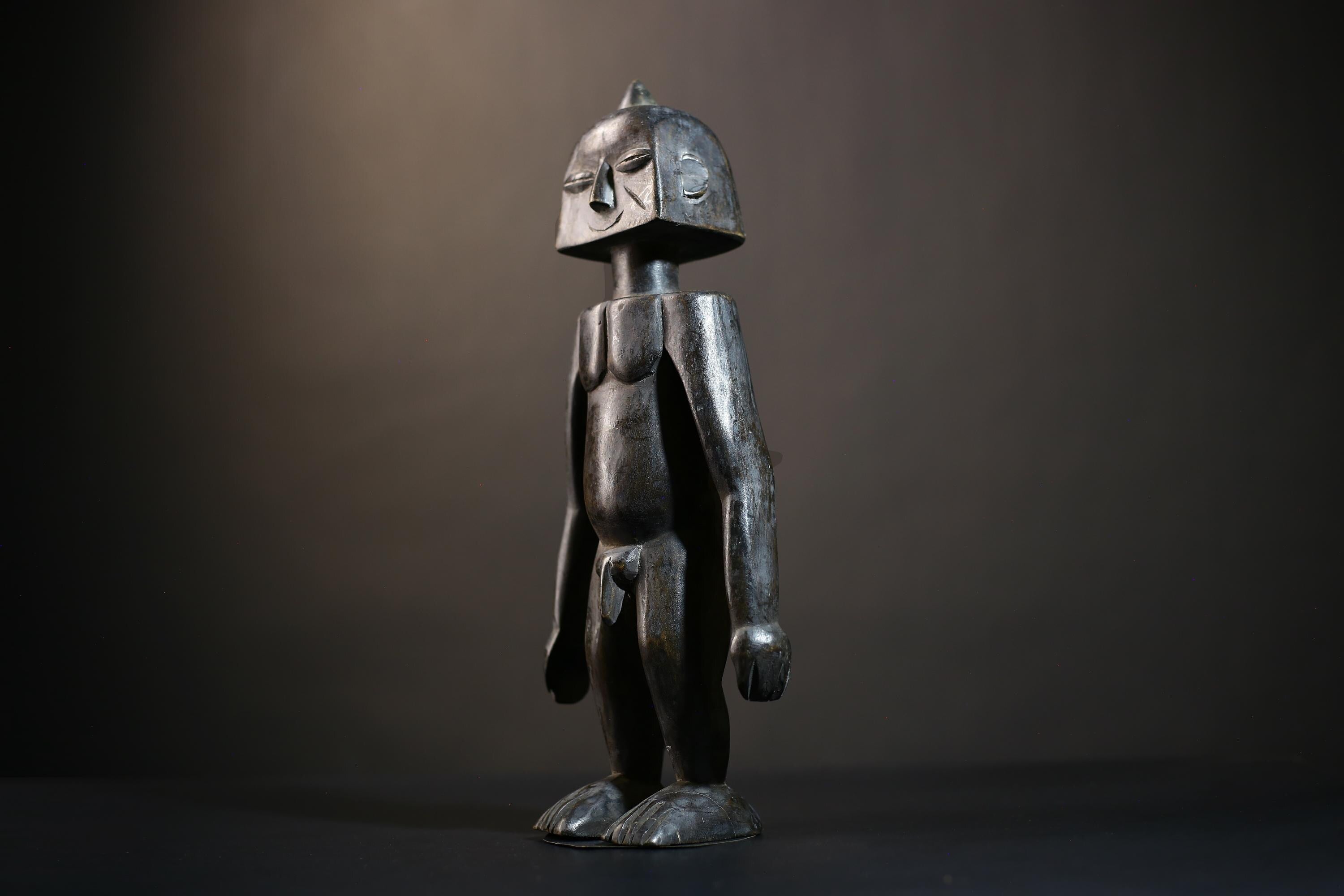 African Songo Decor Sculpture | Vintage Tribal Charm | Unique Handcrafted Art | Cultural Home Accent for Collectors-G4768