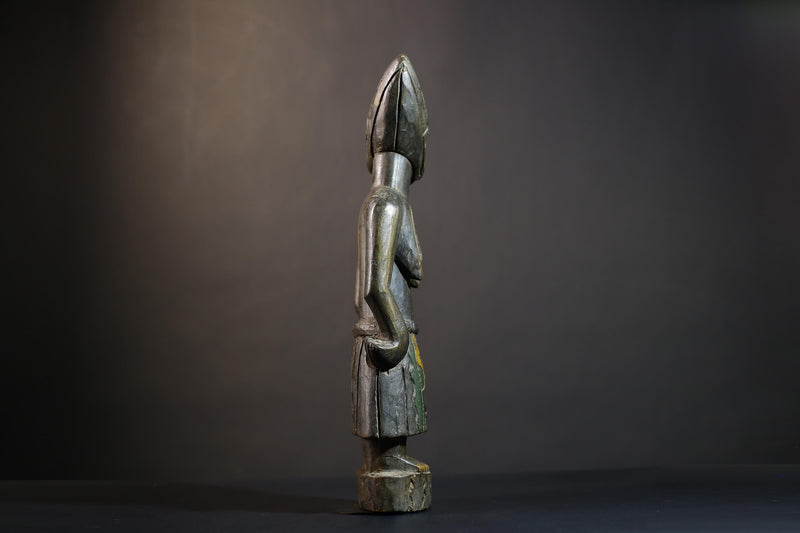 African Buyu Slave Figurine | Unique Tribal Art Piece | Handcrafted Decor | Cultural Collectible | Congo Zambia Heritage Gift -G4761