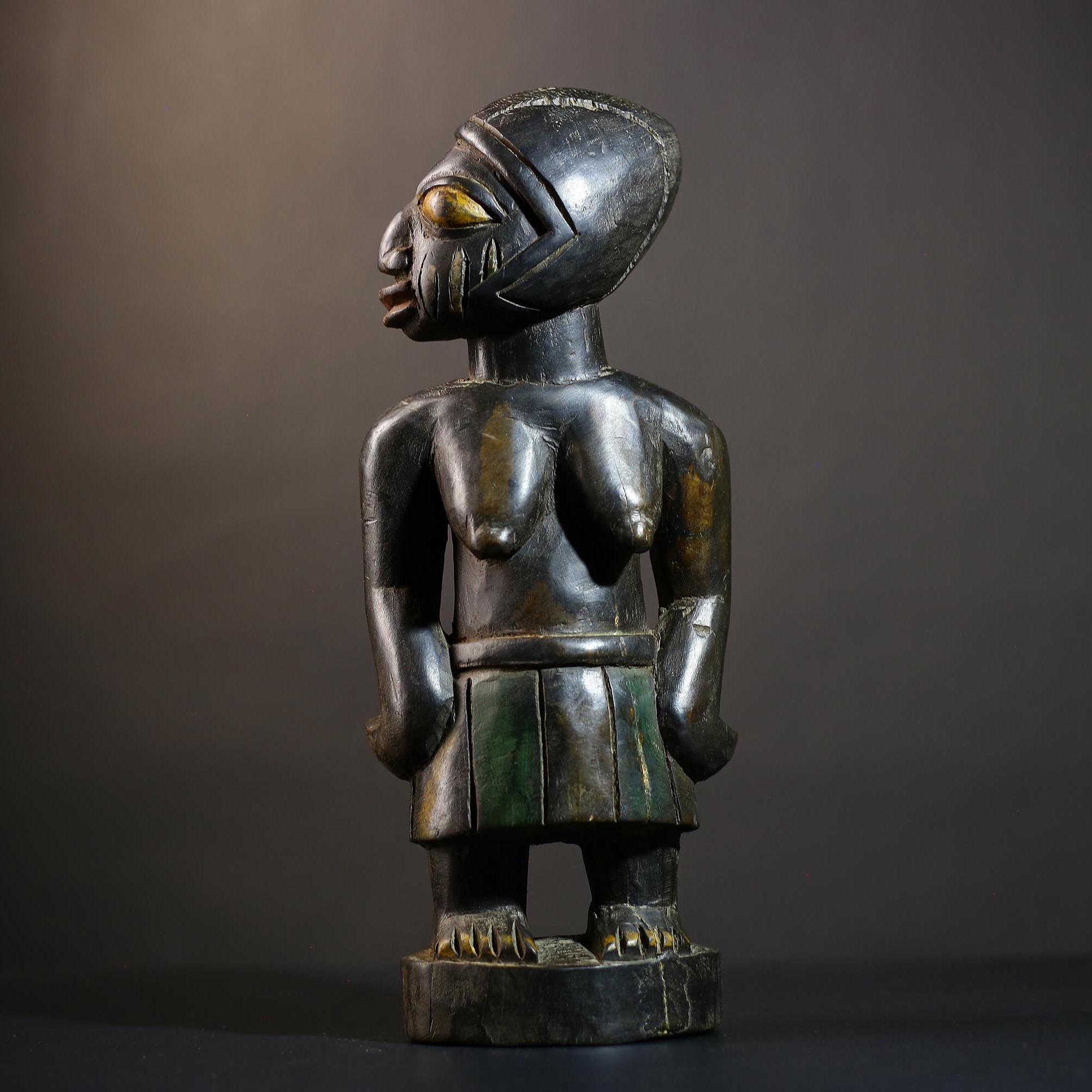 African Buyu Slave Figurine | Unique Tribal Art from Congo | Handmade Decorative Piece | Cultural Heritage Collectible-G4760