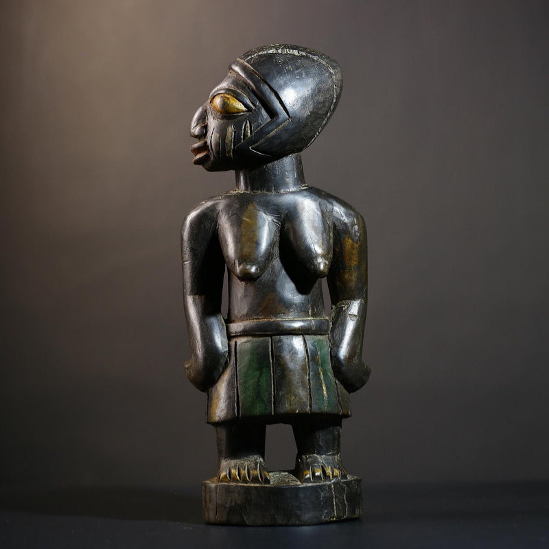 African Buyu Slave Figurine | Unique Tribal Art from Congo | Handmade Decorative Piece | Cultural Heritage Collectible-G4760