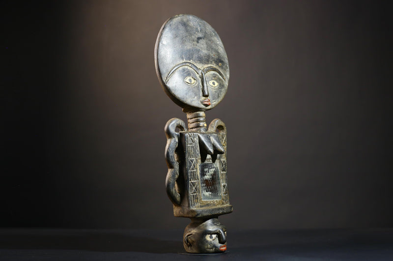 African Ashanti Akuaba Statue | Exquisite Fertility Doll Carving | Pre-1964 Ghana | Unique Cultural Art Piece | Authentic Africa Decor-G4784