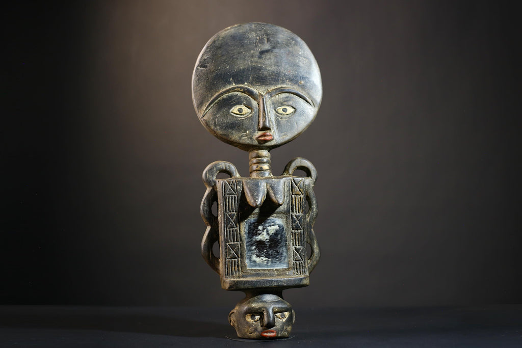 African Ashanti Akuaba Statue | Exquisite Fertility Doll Carving | Pre-1964 Ghana | Unique Cultural Art Piece | Authentic Africa Decor-G4784