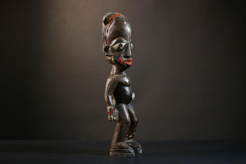 African Yoruba Male Twin Statue | Ibeji Figure | Traditional Art Sculpture | Saki Oyo Craft | Unique Home Decor Piece-G4783