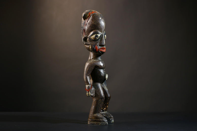 African Yoruba Male Twin Statue | Ibeji Figure | Traditional Art Sculpture | Saki Oyo Craft | Unique Home Decor Piece-G4783