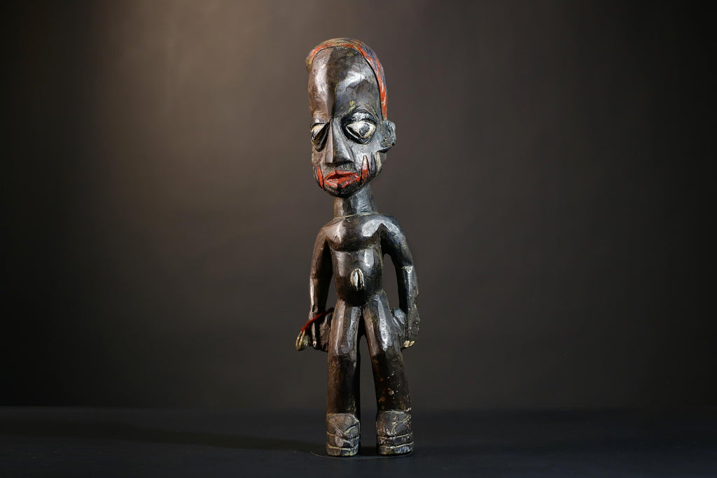 African Yoruba Male Twin Statue | Ibeji Figure | Traditional Art Sculpture | Saki Oyo Craft | Unique Home Decor Piece-G4783