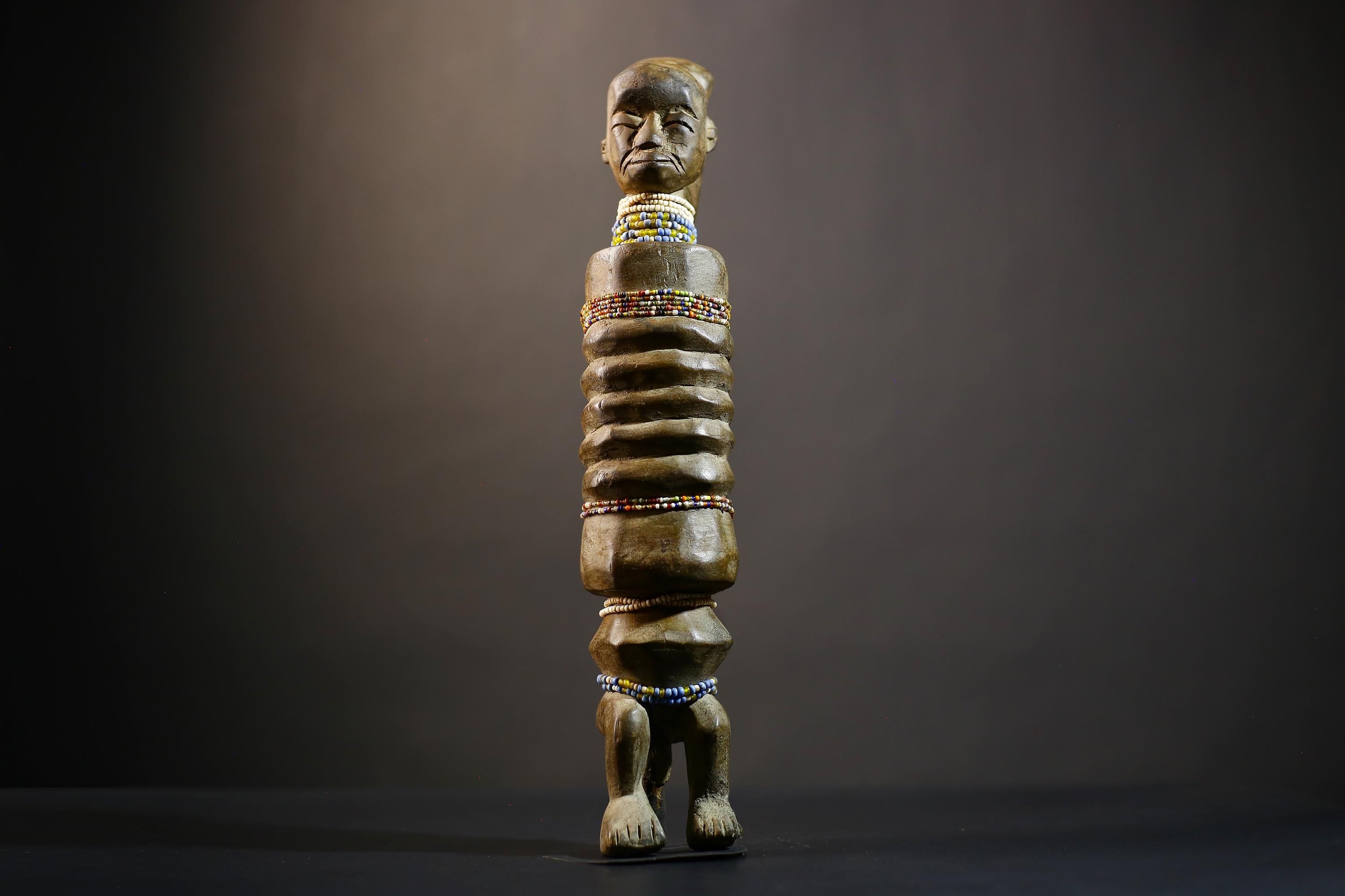 African Senufo Wooden Degele Mask | Tribal Art Decoration | Hand-Carved Ceremony Figure | Unique Wall Art | Authentic Cultural Piece -G4779