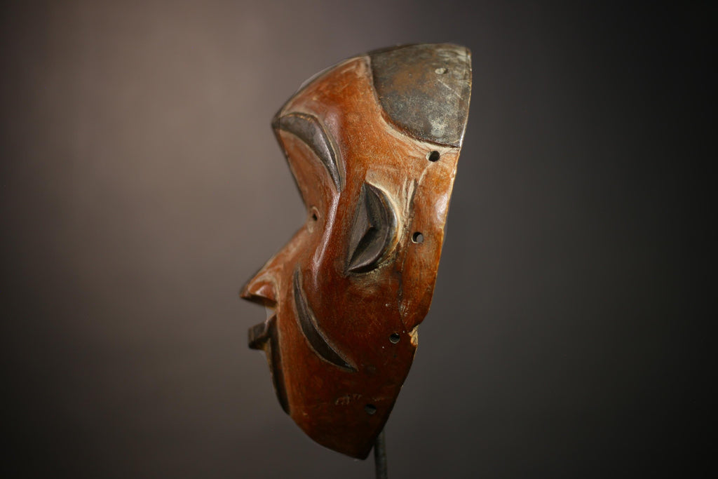 African Igbo Mask Handmade Wooden Art Decor Unique Tribal Wall Accent Gift | Ethnic Home Decor | Collectible Cultural Piece -G4632