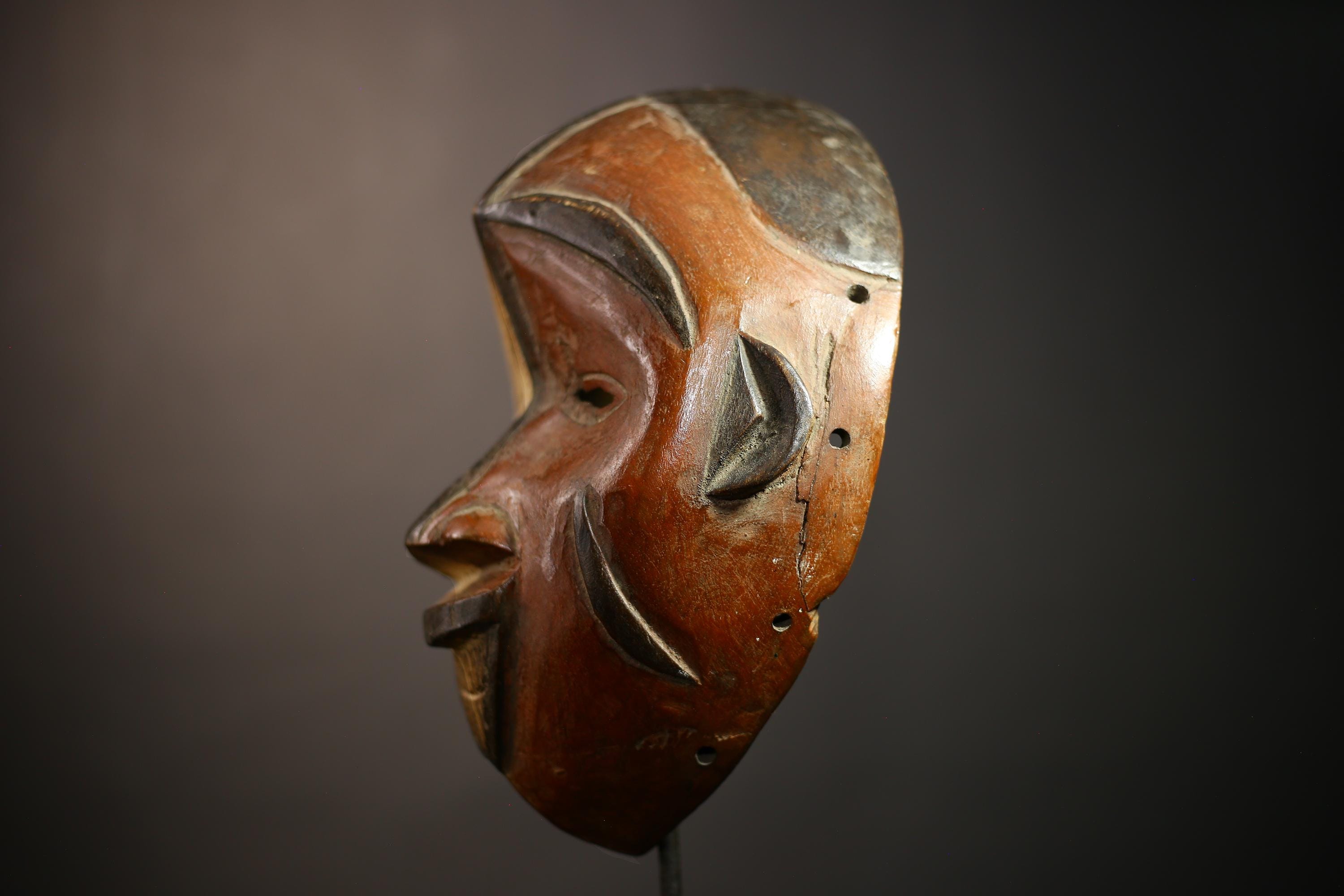 African Igbo Mask Handmade Wooden Art Decor Unique Tribal Wall Accent Gift | Ethnic Home Decor | Collectible Cultural Piece -G4632