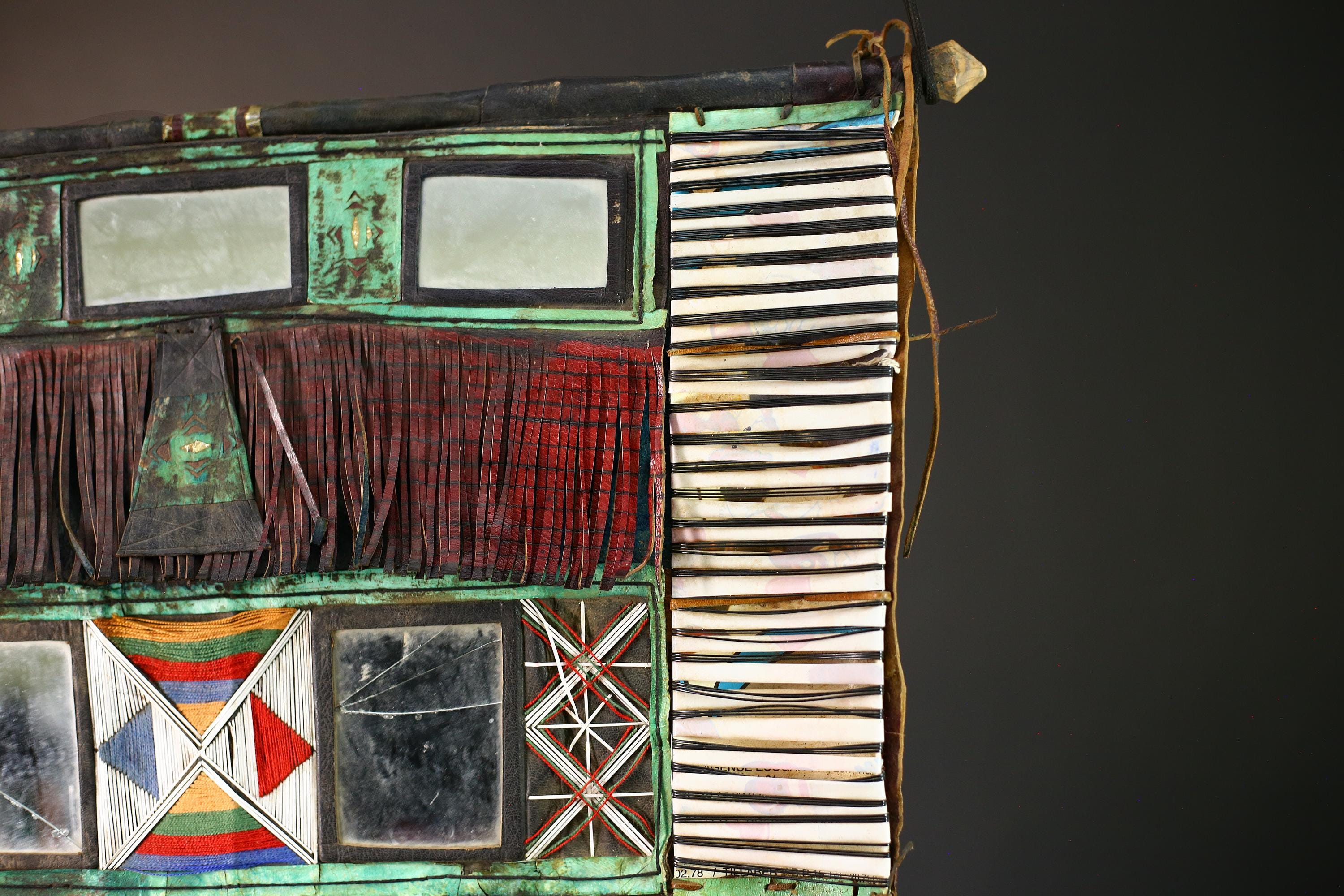 African Tuareg Tent Panel Art | Vintage Nomadic Tribal Decor | Unique Collectible Home Accent | Ethnic Wall Hanging Craft | Style-G4639