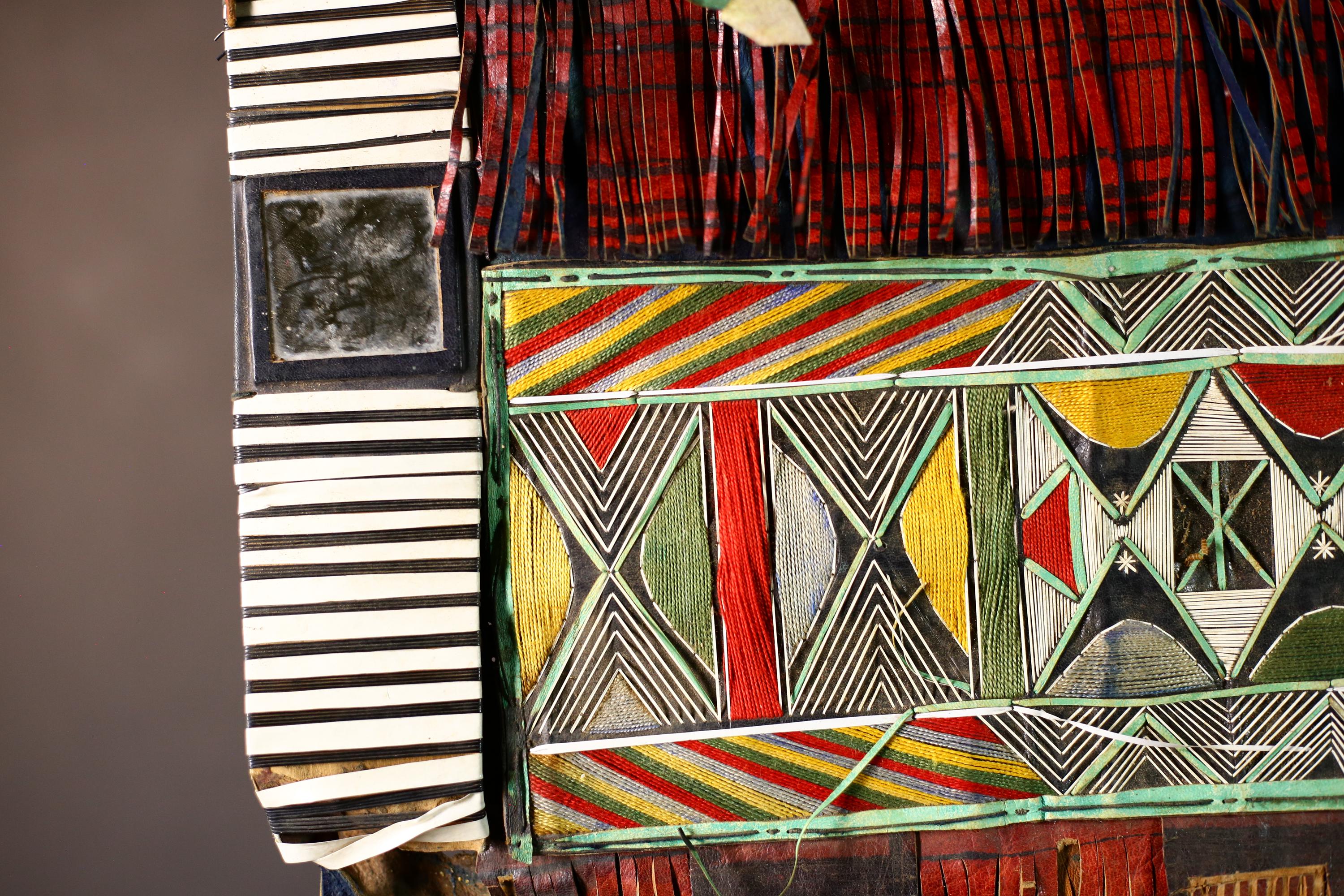 African Tuareg Tent Panel Art | Vintage Nomadic Tribal Decor | Unique Collectible Home Accent | Ethnic Wall Hanging Craft | Style-G4638
