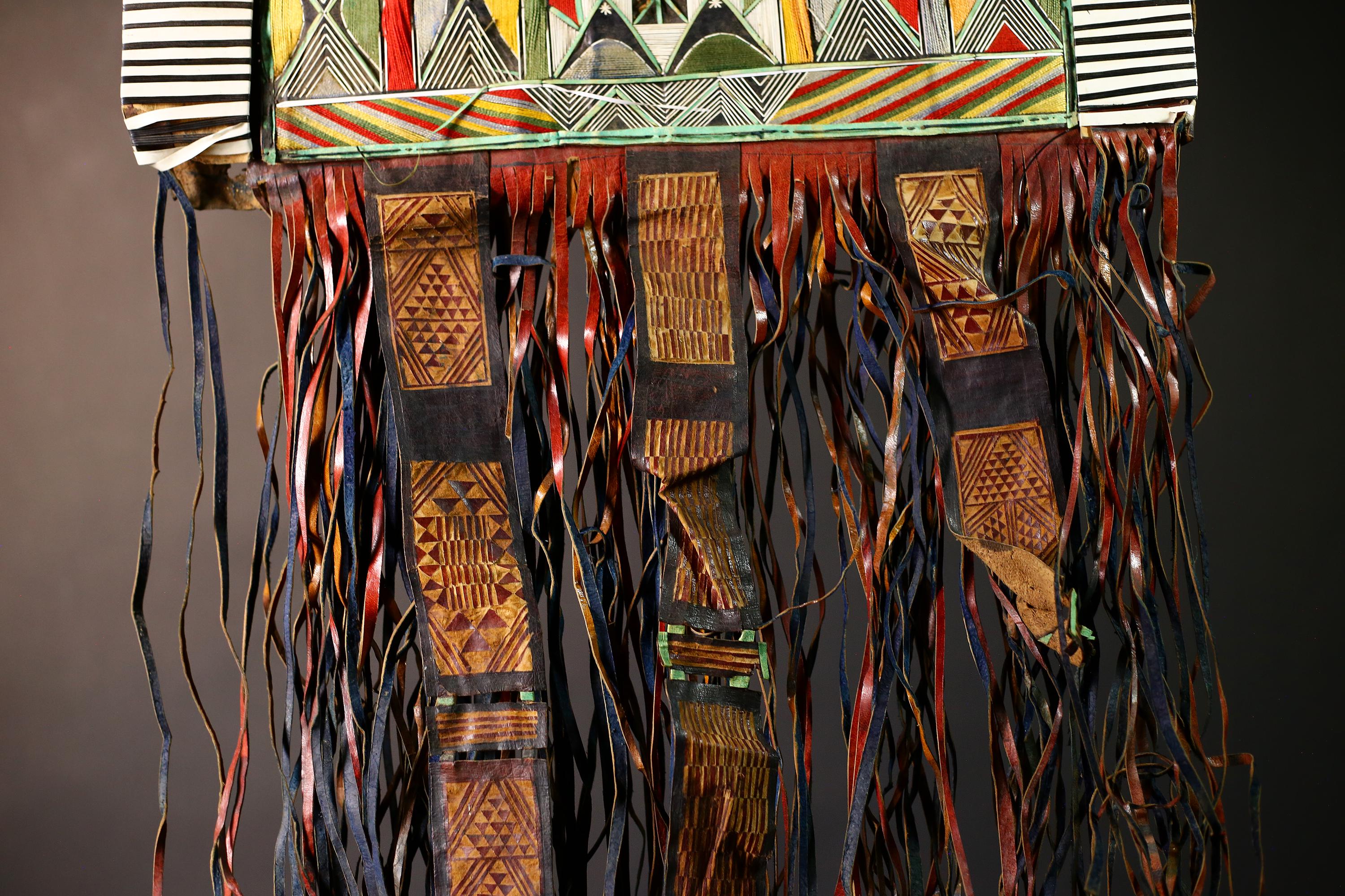 African Tuareg Tent Panel Art | Vintage Nomadic Tribal Decor | Unique Collectible Home Accent | Ethnic Wall Hanging Craft | Style-G4638