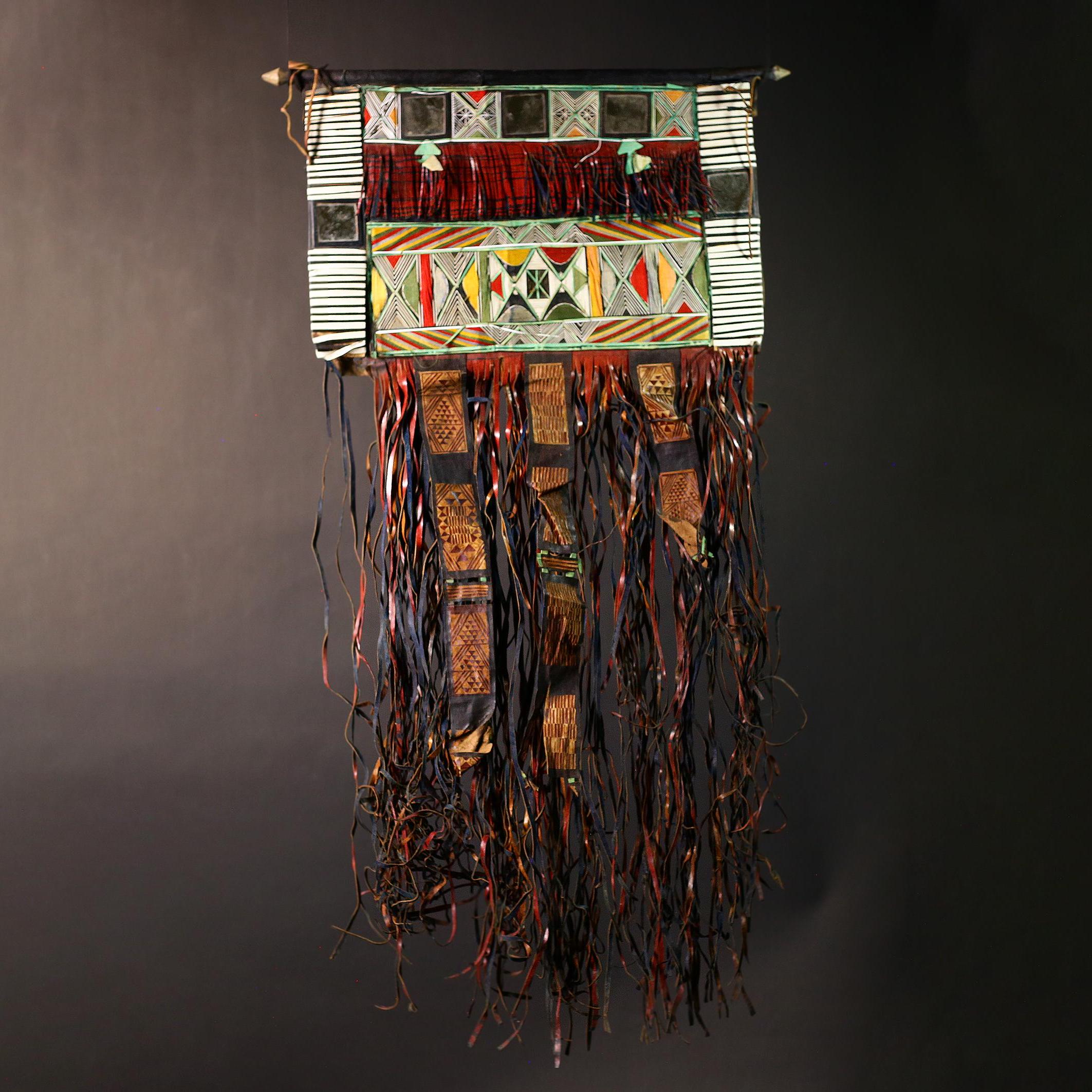 African Tuareg Tent Panel Art | Vintage Nomadic Tribal Decor | Unique Collectible Home Accent | Ethnic Wall Hanging Craft | Style-G4638