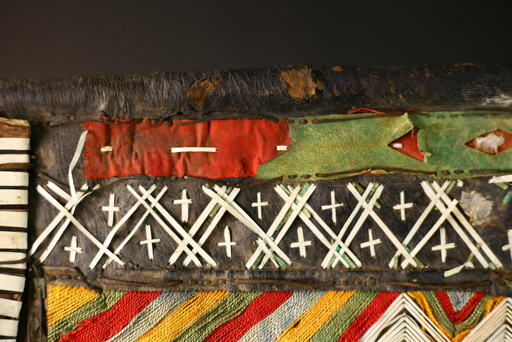 African Taureg Tent Panel | Authentic Tribal Art | Handcrafted Collectible | Unique Home Decor | Folk Art Masterpiece-G4637