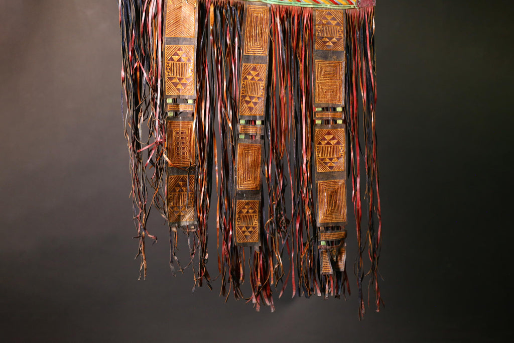 African Taureg Tent Panel | Authentic Tribal Art | Handcrafted Collectible | Unique Home Decor | Folk Art Masterpiece-G4636