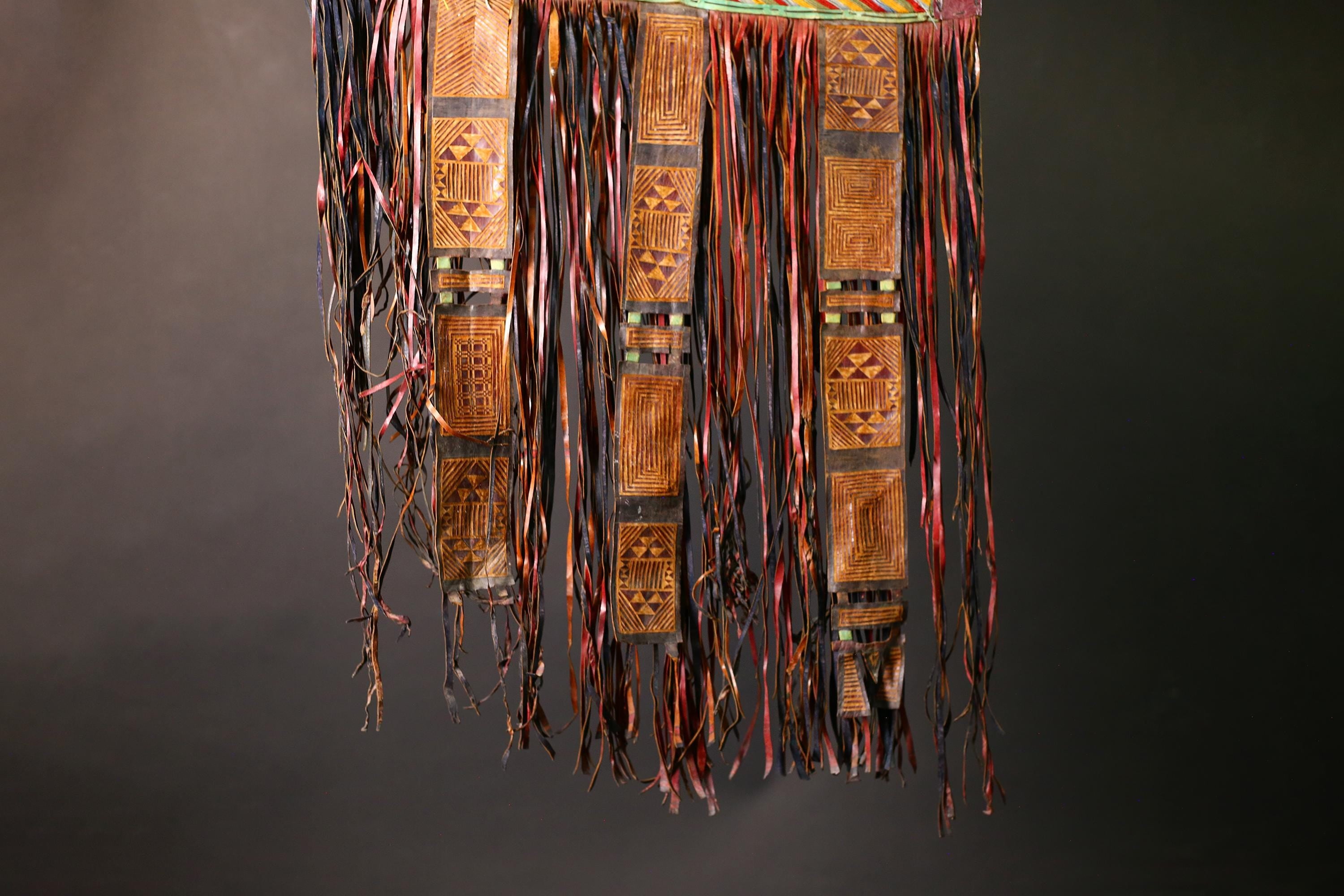 African Taureg Tent Panel | Authentic Tribal Art | Handcrafted Collectible | Unique Home Decor | Folk Art Masterpiece-G4636