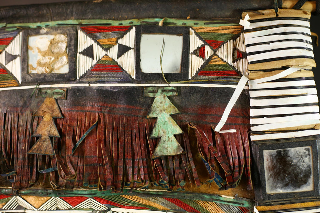 African Taureg Tent Panel | Authentic Tribal Art | Handcrafted Collectible | Unique Home Decor | Folk Art Masterpiece-G4640