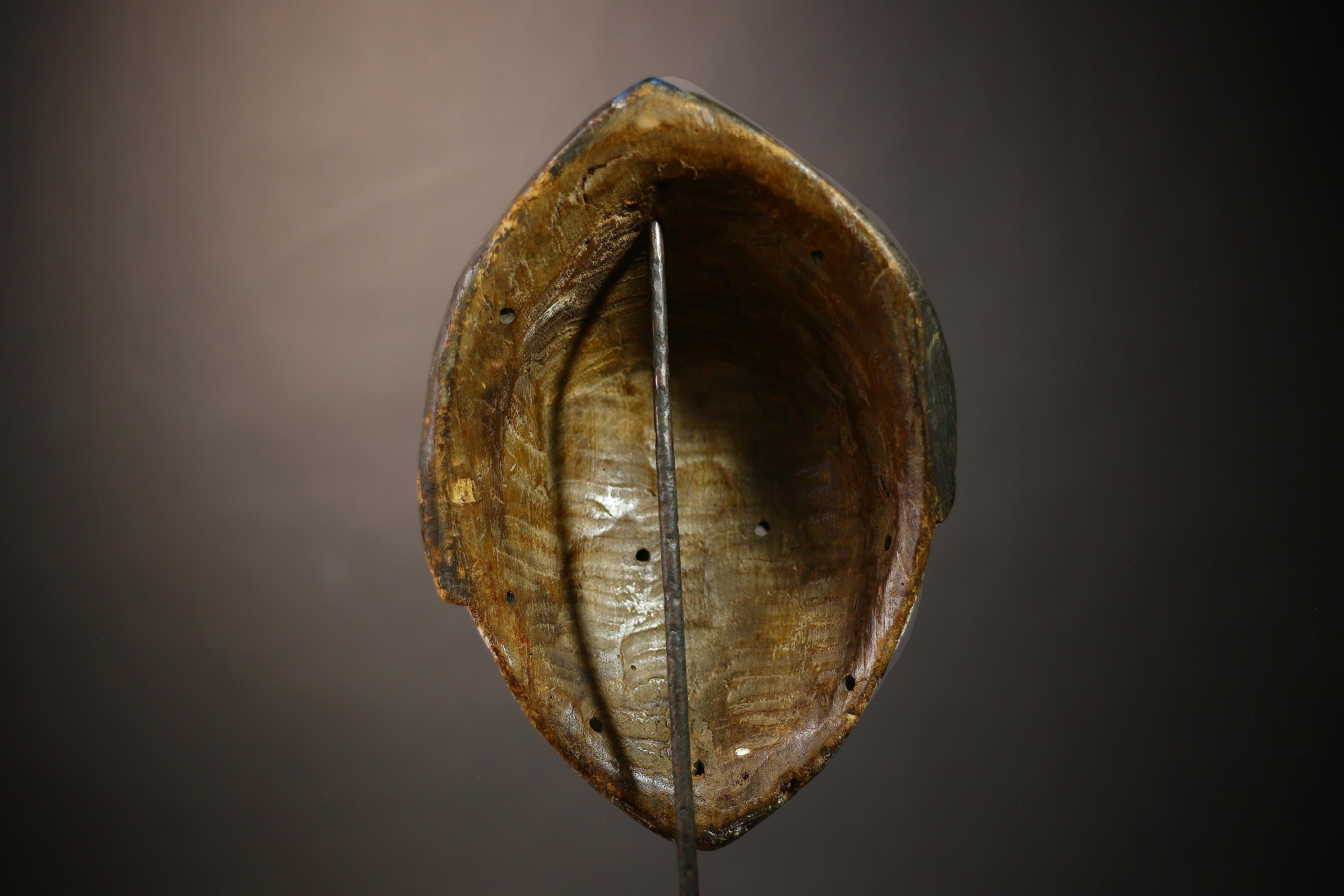 African Face Mask Art | Galoa Tribe Gabon | Decorative Wall Mask | Handcrafted Tribal Collectible | Unique Gabonese Decor | Mask-G4646