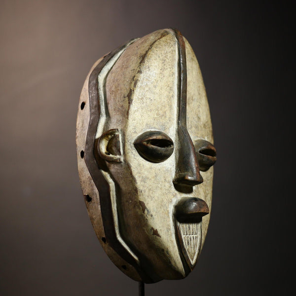 African Ancestor Mask Moghondzi Art | Authentic Gabon Tribal Collectible | Unique Cultural Wall Decor | Handcrafted Heritage Piece-G4660