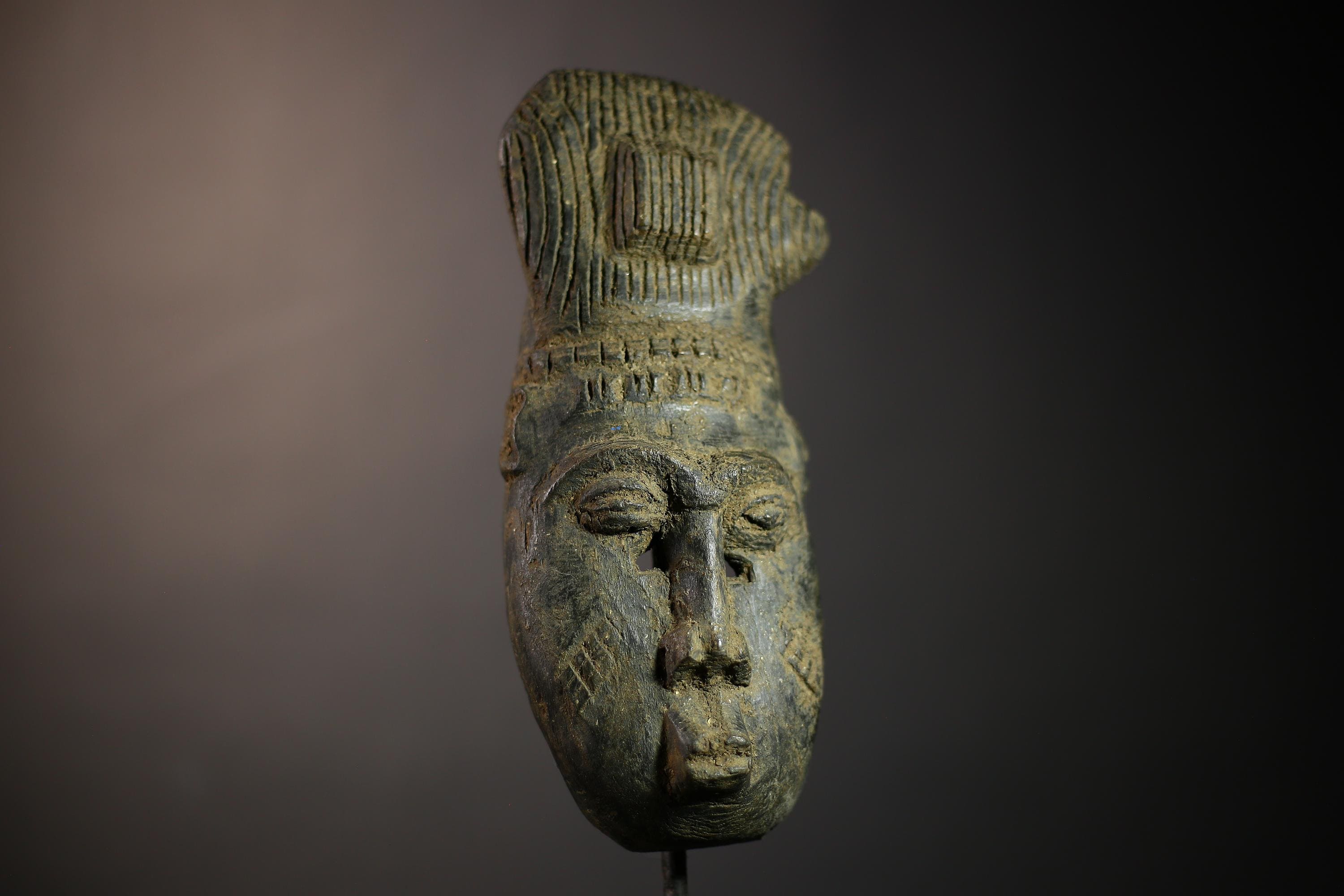 African Guro Baule Mask | Vintage Hand Carved Wood Art | Unique Tribal Decor | Authentic Wall Hanging Piece | Cultural Home Accent-G4655