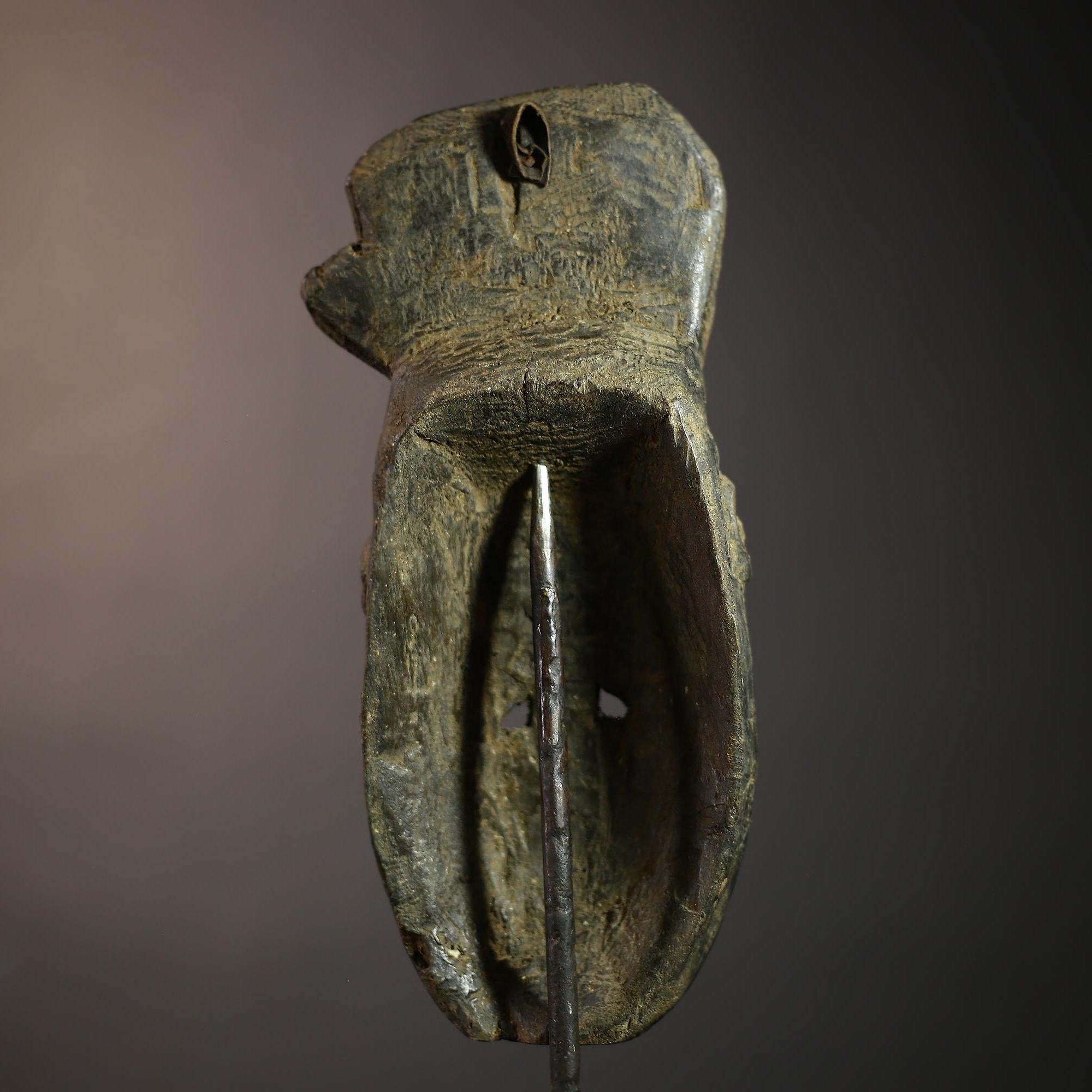 African Guro Baule Mask | Vintage Hand Carved Wood Art | Unique Tribal Decor | Authentic Wall Hanging Piece | Cultural Home Accent-G4655