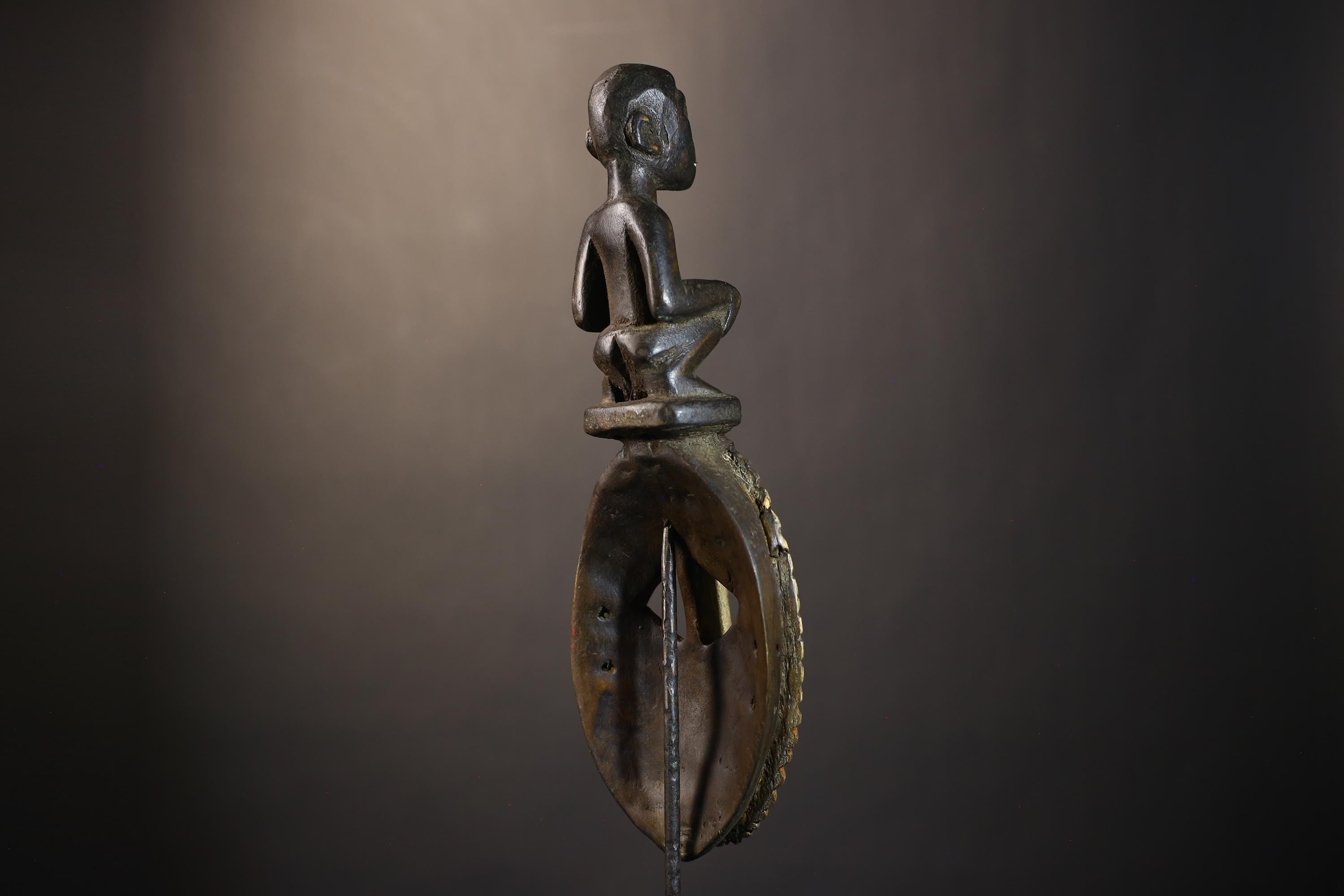 African Mossi Mask Red Color | Handcrafted Tribal Art from Burkina Faso | Unique Cultural Wall Decor | Artisan Home Accent Gift Idea-G4799