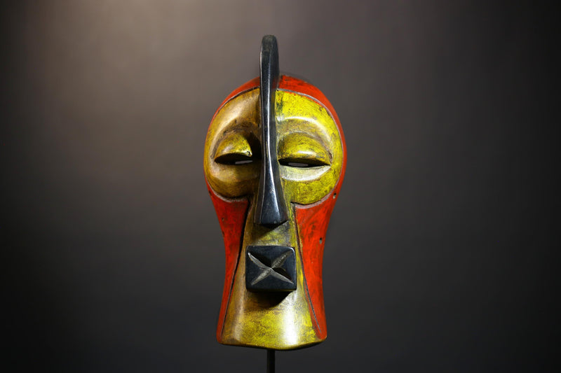 African Songye Mask Handcrafted | Unique Tribal Wall Art | Home Decor Accent | Cultural Gift for Aficionados | Authentic Art Piece-G4796