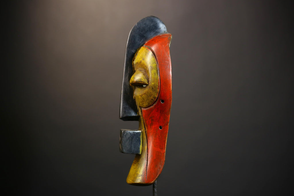African Songye Mask Handcrafted | Unique Tribal Wall Art | Home Decor Accent | Cultural Gift for Aficionados | Authentic Art Piece-G4796