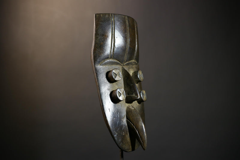 African Grebo Tribal Mask Handcarved | Unique Wall Art Sculpture | Vintage Home Decor Piece | Authentic Cultural Accent Gift-G4795