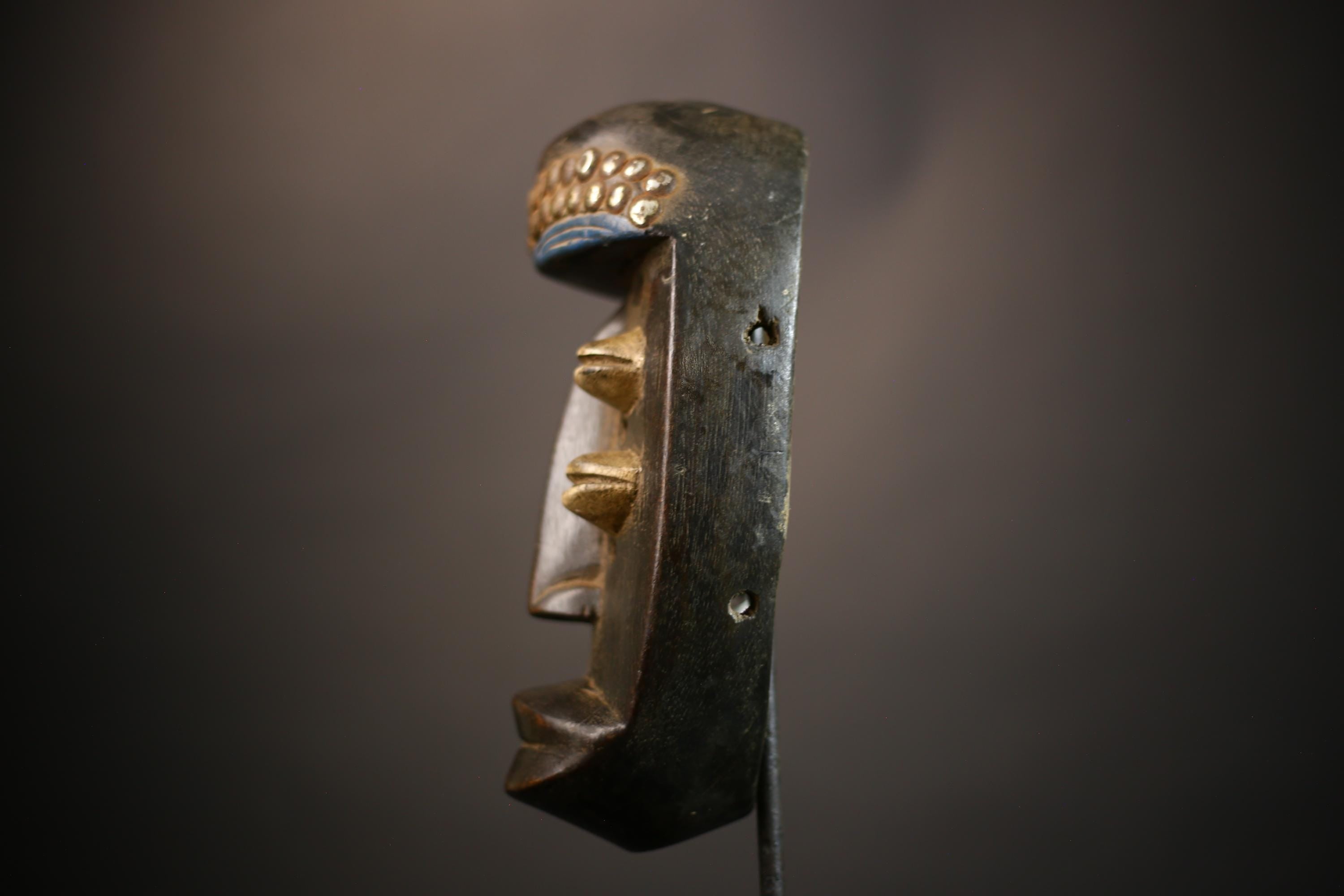 African Grebo Mask | Hand Carved Wooden Art | Unique Tribal Decor | Wall Hanging | Artisan Home Accent | Cultural Heritage Piece-G4675