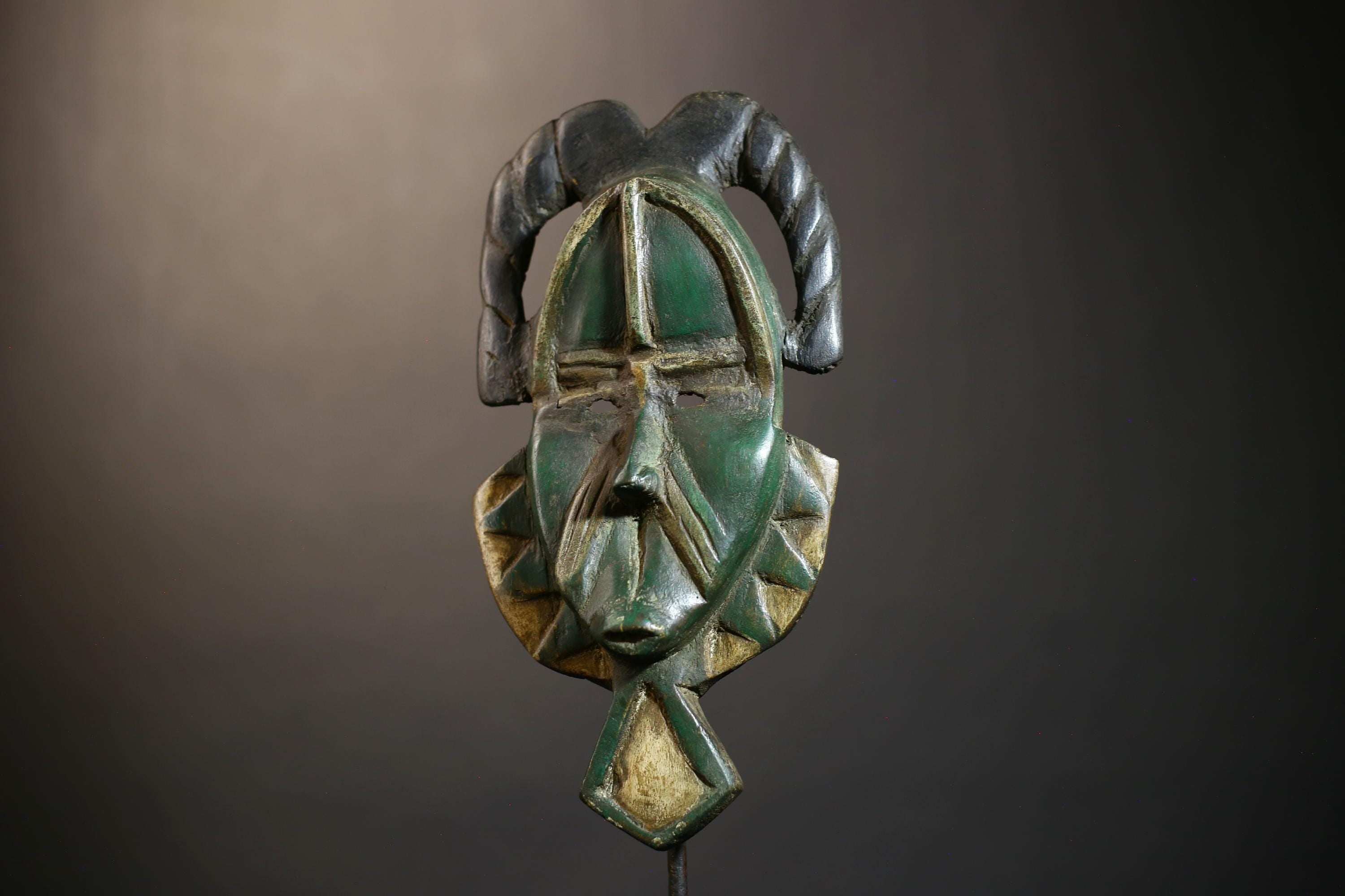 Africa Guro Style Mask | Vintage Hand Carved Wood Art | Tribal Sculpture Decor | Ethnic Home Accent | Unique Cultural Piece Collectors-G4814