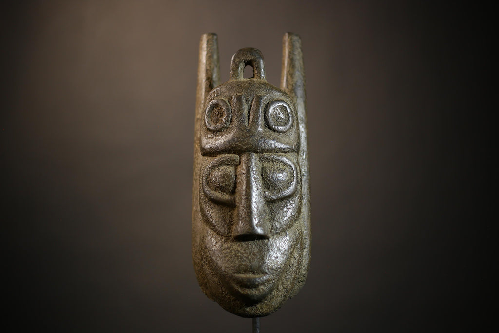 African Kuba Lele Mask | Hand Carved Tribal Art | Authentic Wall Decor | Unique Cultural Design | Ethnic Home Accent | Collectible-G4688