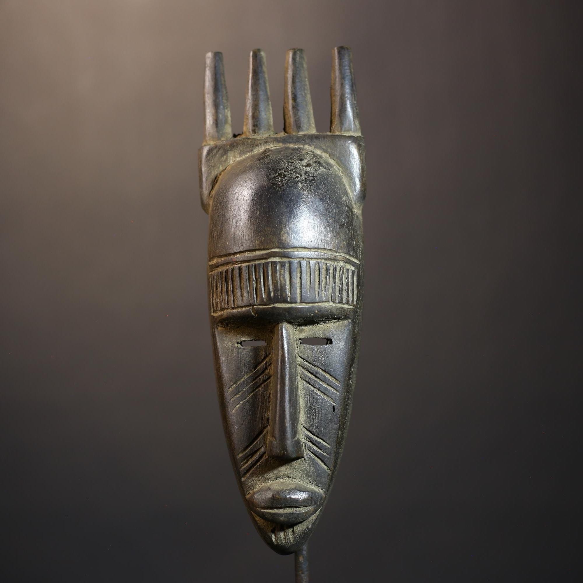 African Bambara Mask | Vintage Kore Tribal Art | Unique Home Décor Piece | Handcrafted Cultural Accent | Authentic African Design-G4826