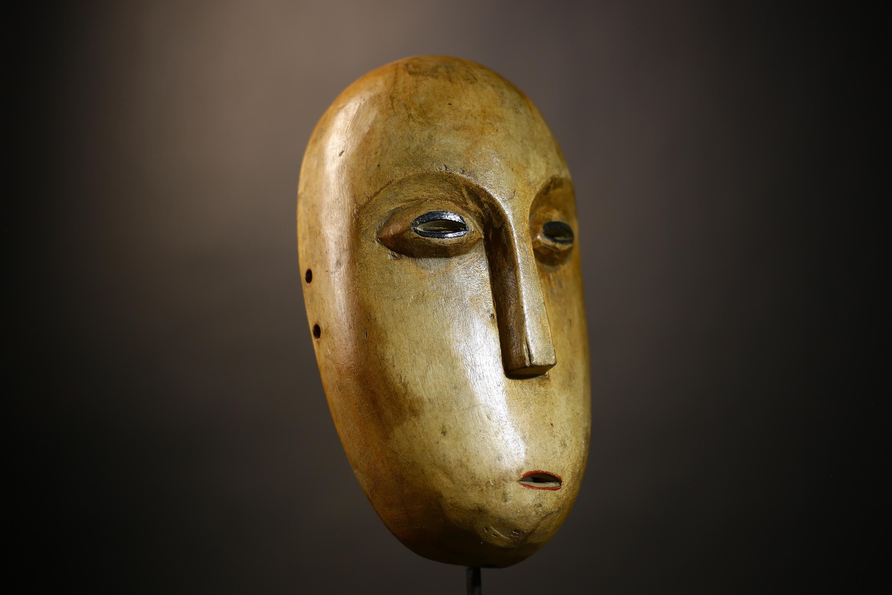 African Antique Lega Mask | Handcrafted Tribal Face Art | Unique Vintage Decor Piece | Authentic African Home Accent-G4702