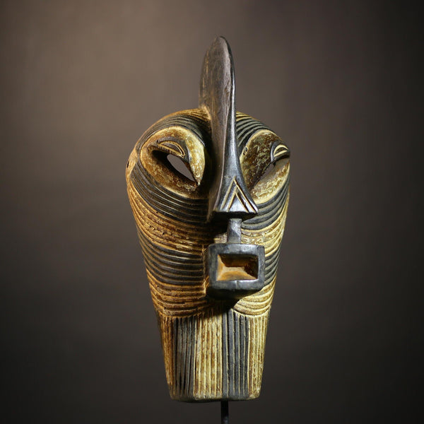 African Handmade Mask | Luba Songye Wall Art | Unique Cultural Decor | Traditional Collectible | Authentic African Craft | Home Decor -G4699