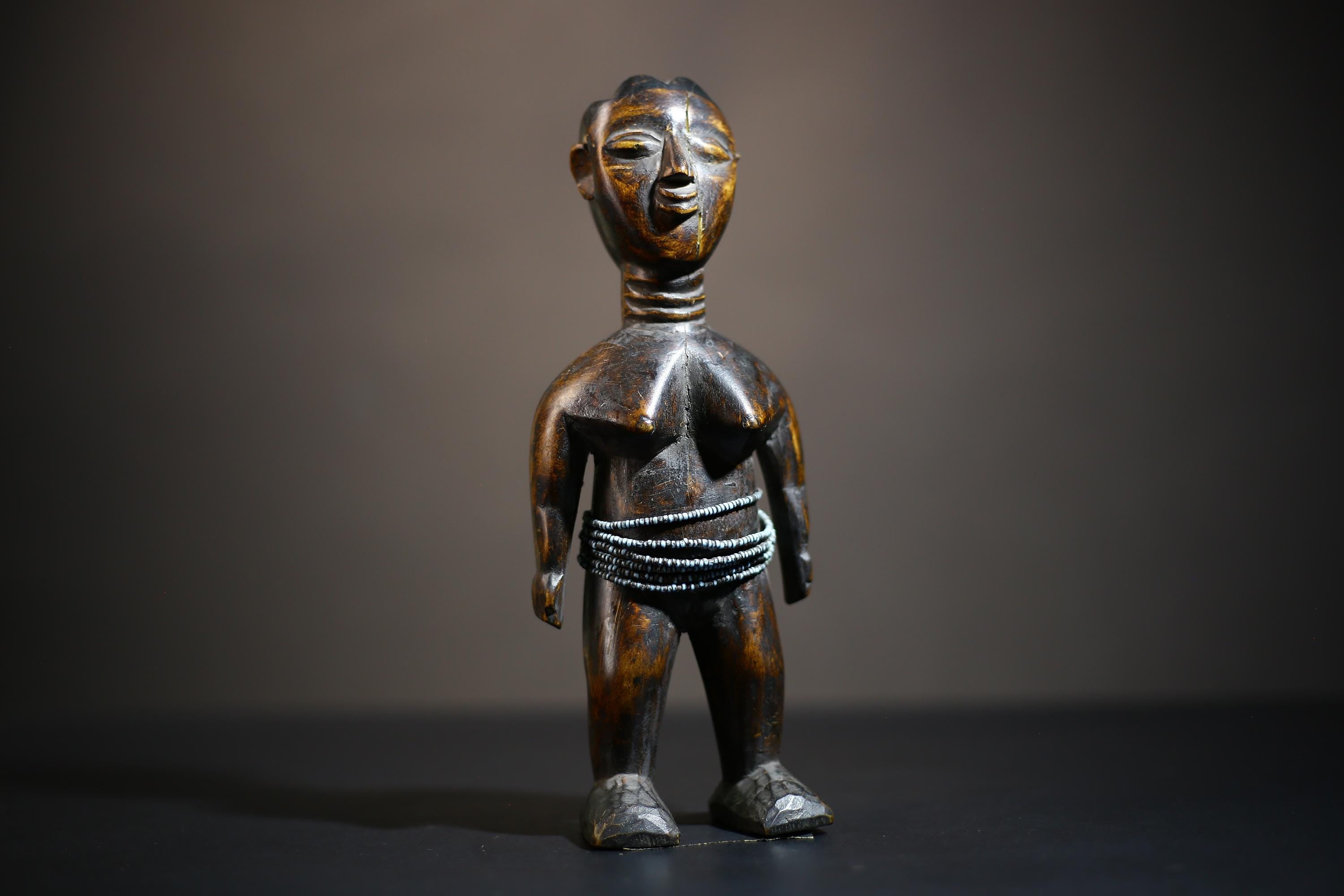 African Carved Wood Sculpture | Rare Dan Female Figurine | Authentic Tribal Art | Unique Home Decor | Handmade Collectible -G4708
