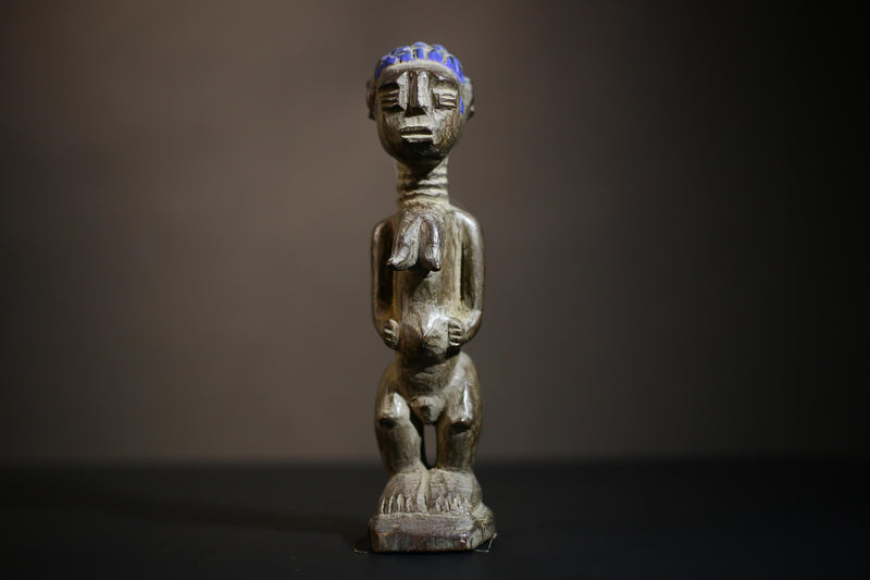 African Carved Ibeji Sculpture | Yoruba Figure Nigeria | Unique Tribal Decor | Handmade Wooden Art | Cultural Collectible Item-G4707