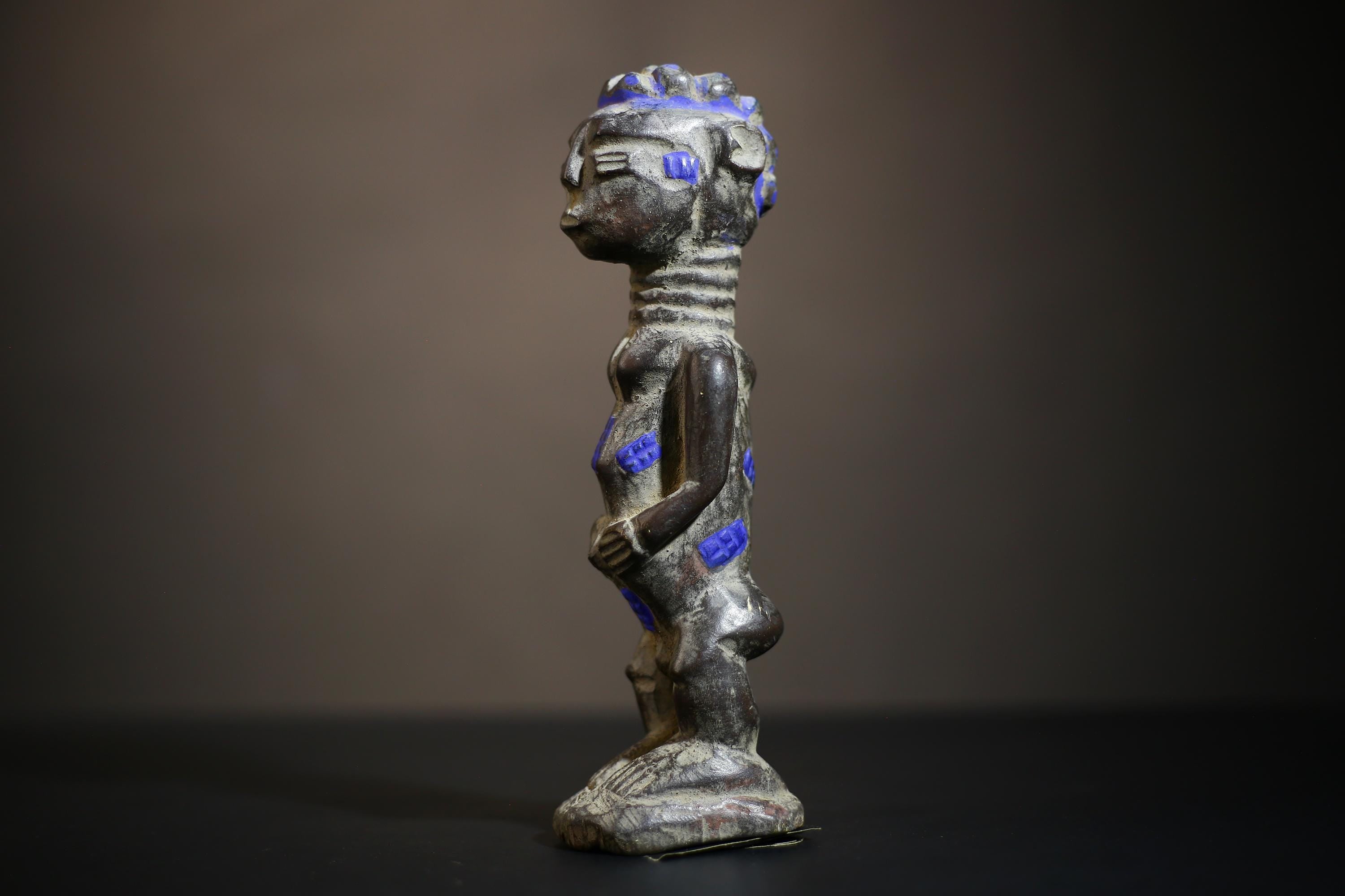 African Ibeji Yoruba Sculpture | Carved Wooden Figure Nigeria | Unique Tribal Art | Cultural Home Decor | Collectible Handmade Piece-G4706