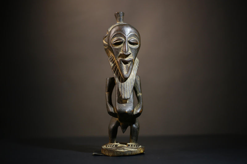 African Bembe Ancestor Sculpture | Congo Zambia Wooden Art | Unique Tribal Decor | Handcrafted Figure | Authentic Cultural Piece-G4705