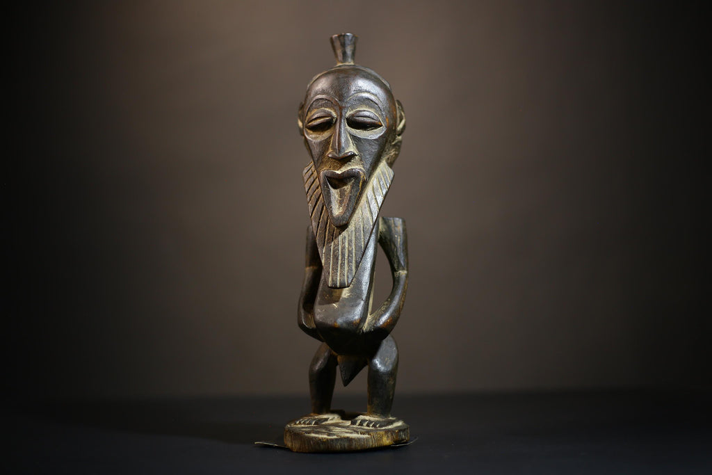 African Bembe Ancestor Sculpture | Congo Zambia Wooden Art | Unique Tribal Decor | Handcrafted Figure | Authentic Cultural Piece-G4705