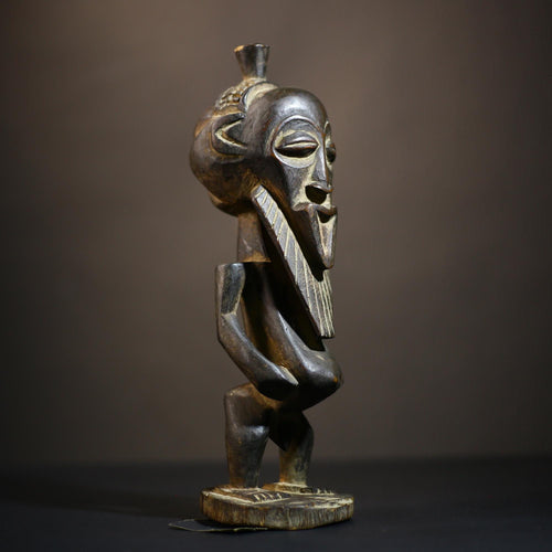 African Bembe Ancestor Sculpture | Congo Zambia Wooden Art | Unique Tribal Decor | Handcrafted Figure | Authentic Cultural Piece-G4705