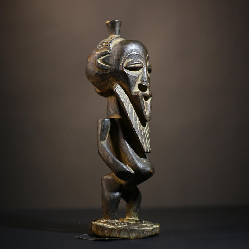 African Bembe Ancestor Sculpture | Congo Zambia Wooden Art | Unique Tribal Decor | Handcrafted Figure | Authentic Cultural Piece-G4705