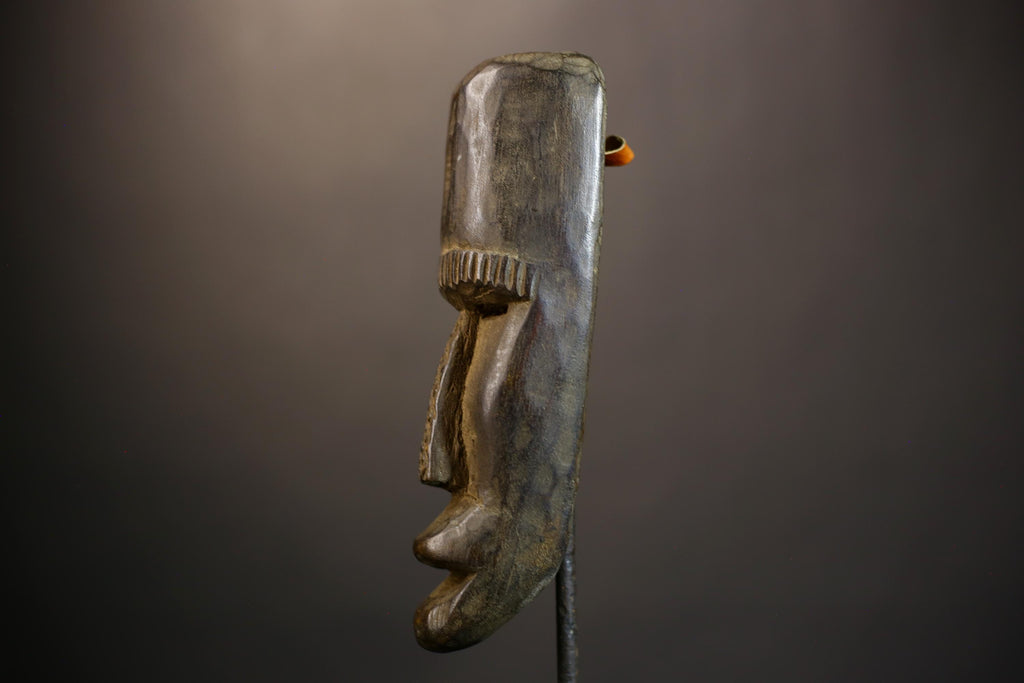 African Dan Mask Wall Decor | Unique Antique Kran Art | Handcrafted Cultural Piece | Ethnic Home Decoration | Artisan Gift-G4836