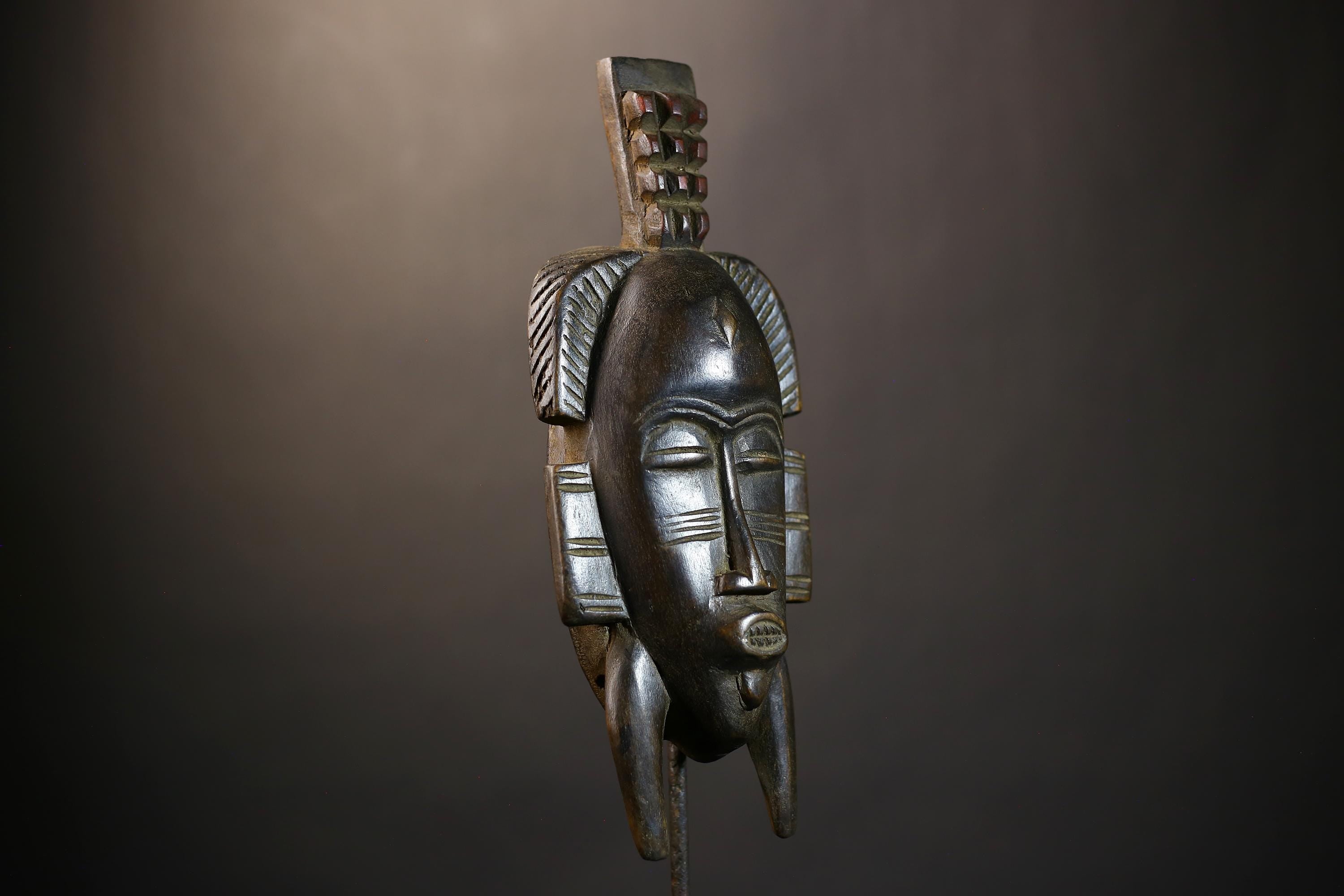 African Senufo Kpelie Mask | Vintage Tribal Art | Unique Home Decor Piece | Ethnic Design | Artisan Wall Hanging for Decor-G4834