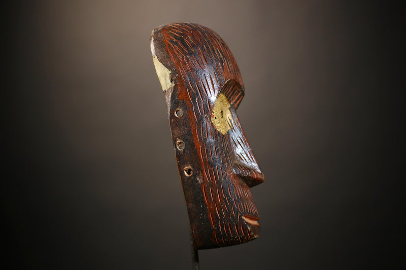 African DAN Mask | Hand Carved Wood | Traditional Tribal Art | Unique Wall Decor | Cultural Ethnic Gift | Authentic African Craftwork-G4711