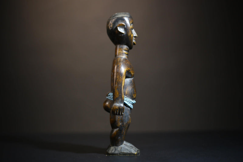 African Traditional Statue from Guinea | Hand Carved Wooden Tribal Art | Unique Decorative Figurine | Cultural Home Decor Piece-G4718